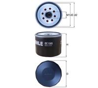 MAHLE ORIGINAL OC 1565 Filtre à huile pour FORD Fiesta Mk7 Schrägheck S-Max (CJ)