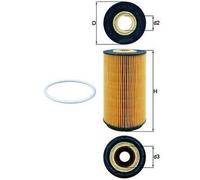 MAHLE ORIGINAL OX 557D Filtre à huile pour VW Touareg (7LA, 7L6, 7L7)