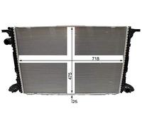 MAHLE ORIGINAL Radiateur du moteur Module de Refroidisement CR 2180 000P Largeur de filet 475mm Longueur de filet 718mm Profondeur de filet 25mm
