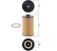 MAHLE OX 161D Filtre à huile convient pour MERCEDES-BENZ Vario Bus (B670) ACCELO