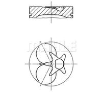 MAHLE Piston Pour Mercedes Puch 190 W201 D 2.0 E-Class W124 200 250 W202 C W463