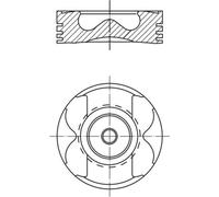 MAHLE Piston Pour Nissan Qashqai II 1.6 dCi, X-Trail, Mercedes-Benz Vito Kasten