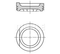 MAHLE Piston Pour VW Golf III 1.8 1.8I CAT Audi 80 100 034 78 01