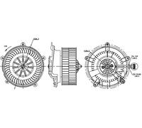 MAHLE Pulseur d'air habitacle AB 17 000S 12V Nombre de contacts enfichables: 2