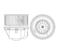 MAHLE Pulseur d'air habitacle AB 264 000P 12V Nombre de contacts enfichables: 2 Compatible avec FORD Mondeo Mk4 Break BA7 Mondeo Mk4 5 portes BA7 Mondeo Mk4 Berline BA7