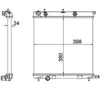Radiateur, refroidissement du moteur MAHLE ORIGINAL CR 556 002S