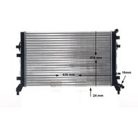 Mahle Radiateur Eau Compatible Pour VW Golf VI Audi A3 5K1 1K1 5M1 521 365
