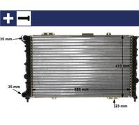 MAHLE Radiateur Eau Pour Alfa Romeo 166 936 3.0 V6 24V 2.5 936 3.2 2.0