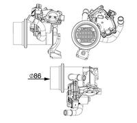 MAHLE Radiateur, recyclage des gaz d'échappement CE18000P