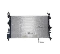 MAHLE Radiateur, refroidissement du moteur CR1199000S | Compatible avec: OPEL ADAM, CORSA E, CORSA E Kasten/Schrägheck