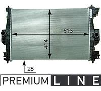 MAHLE Radiateur, refroidissement du moteur CR2121000P | Compatible avec: CITROËN DS4, DS5, DS 4 / 4 CROSSBACK, 5, PEUGEOT 308 CC, 308 I, RCZ