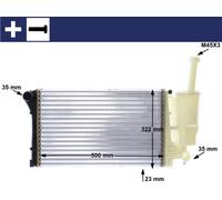 MAHLE Radiateur Refroidisseur Moteur Compatible Pour Fiat Panda 169 1.1 1.2 169