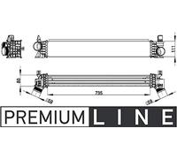 MAHLE Refroidisseur d'air de suralimentation CI148000P