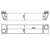 MAHLE Refroidisseur d'air de suralimentation CI193000S