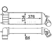 MAHLE Refroidisseur d'air de suralimentation CI23000S