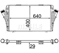 MAHLE Refroidisseur d'air de suralimentation CI24000S