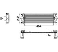 MAHLE Refroidisseur d'air de suralimentation CI254000P
