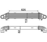 MAHLE Refroidisseur d'air de suralimentation CI359000P