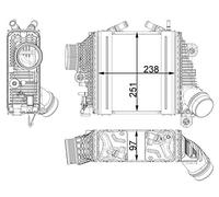 MAHLE Refroidisseur d'air de suralimentation CI411000P