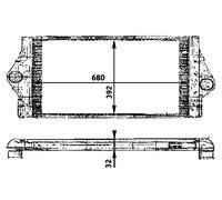 MAHLE Refroidisseur d'air de suralimentation CI58000P