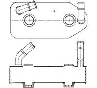 Radiateur d'huile de boîte de vitesses CLC 178 000S MAHLE pour AUDI SKODA VW