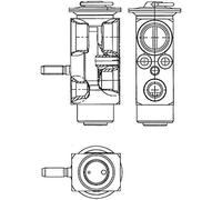 MAHLE Soupape d'expansion (climatisation) AVE114000P Compatible avec: SMART FORTWO Cabrio, FORTWO Coupe