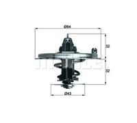 MAHLE Thermostat Liquide De Refroidissement Avec Joint Pour BMW 8er 7er E31 E32