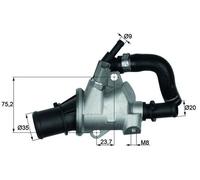 MAHLE TI 145 88 Thermostat, liquide de refroidissement pour ALFA ROMEO