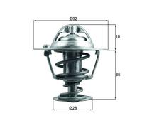 MAHLE TX 184 78D Thermostat, liquide de refroidissement pour ACURA,HONDA,ROVER