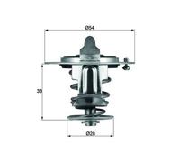 MAHLE TX 72 82 Thermostat d'eau