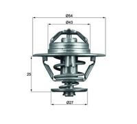 MAHLE TX 93 79D Thermostat, liquide de refroidissement pour ALFA ROMEO,FIAT,IVEC