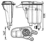 MAHLE Vase d'expansion (liquide de refroidissement) CRT95000S