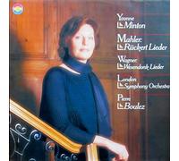 MAHLER Gustav (Austria); WAGNER Richard (Germania) - MAHLER, Gustav: Ruckert Lieder - WAGNER, Richard: Wesendonk Lieder--MAHLER Gustav (Austria); WAGNER Richard (Germania)-BOULEZ Pierre (dir); London Symphony Orchestra; MINTON Yvonne (soprano)-CBS-CBS 74092