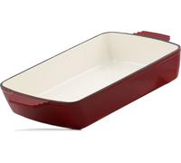 Mahlzeit Gusseisen Auflaufflormangig 3,8 Liter | Dark Cherry | Compatible avec l'induction, 2 poignées incluses