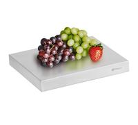 Mahlzeit Plateau de service réfrigérant | 32,5 x 26,5 x 4,5 cm, plaque de refroidissement pour GN 1/2, en acier inoxydable argenté