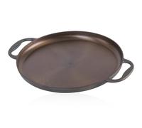 Mahlzeit Poêle à paella polie de 35 cm - Poêle en fonte avec deux poignées - Poêle à paella - Poêle à paella en fonte - Pour barbecue à gaz, poêle à paella - Passe au four, PAN06G