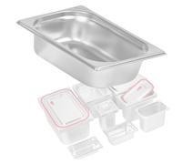Mahlzeit Récipient GN 1/4 | Hauteur 65 mm | Récipient gastronomique | Récipient gastronorme, récipient thermique | Convient pour chauffe-plats, chafing dishes et bain maries