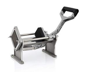 Mahlzeit Trancheur de Pommes de Terre avec 4 Couteaux en Acier Inoxydable | Coupe Légumes, Fruits et Frites - Pour Cubes et Coins