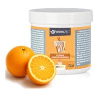 Mahlzeit Woody Wax Orange Soin du bois en cire d'abeille pour planches à découper | 250 ml | 100 % naturelle | Cire pour planches à découper, plans de travail, ustensiles de cuisine | Baume pour