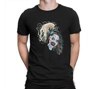 MAHPQC Terrifier-Horror-Films-Polyester-Tshirt-for-Men-Little-Pale-Girl-Art-The-Clown-Spooky-Humor-Casual