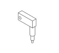 Mahr 5114320 UKR-F Élément pivotant compact avec ressort de rappel, angle de 90 degrés, longueur 125 mm
