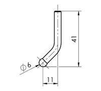 Mahr Mahr Jeu de cales 11x41mm coudé HP, paire Quantité:1