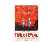 MAHWER Poster de film documentaire Fire Of Love sur toile - Décoration murale pour salon, chambre à coucher - Style sans cadre - 40 x 60 cm