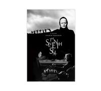 MAHWER Poster du film The Seventh Seal sur toile - Décoration murale pour salon, chambre à coucher - Style sans cadre - 50 x 75 cm