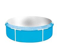 MAHWTF Bâche de Couverture Solaire Piscine Ronde Ø244Cm Film Solaire Piscine Bâche Solaire Chauffage Piscine Couverture Piscine Bleue Anti-UV Anti-Poussière Couverture Piscine pour Piscine Gonflable