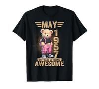 Mai 1957 Ours en Peluche pour 69e Anniversaire 69 Ans T-Shirt