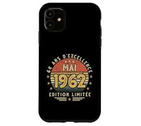 Mai 1962 Cadeau Anniversaire Mai 1962 64 Ans Homme Femme Coque pour iPhone 11