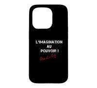 Mai 1968 Slogan de Protestation français Paris révolutionnaire Coque pour iPhone 15 Pro