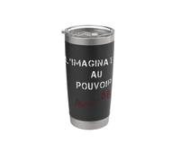 Mai 1968 Slogan de protestation français Paris révolutionnaire Gobelet isotherme en acier inoxydable double paroi