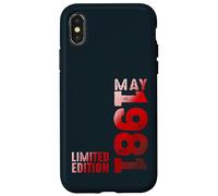 Mai 1981 Année légendaire 1981 Rétro 1981 Millésime 1981 Coque pour iPhone X/XS